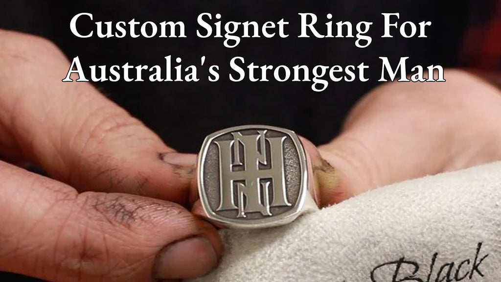 Custom Signet Ring for Australia's Strongest Man